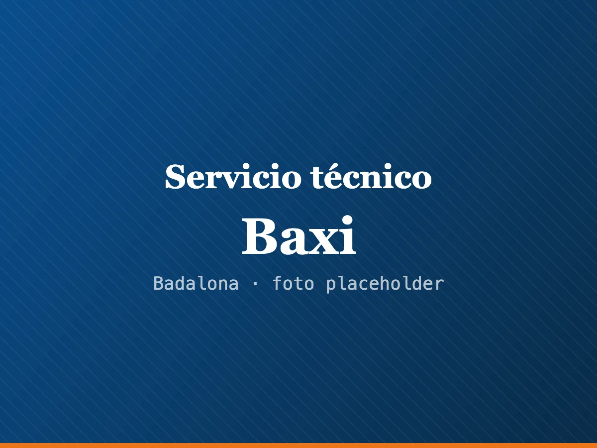 Servicio técnico de calderas Baxi en L'Hospitalet