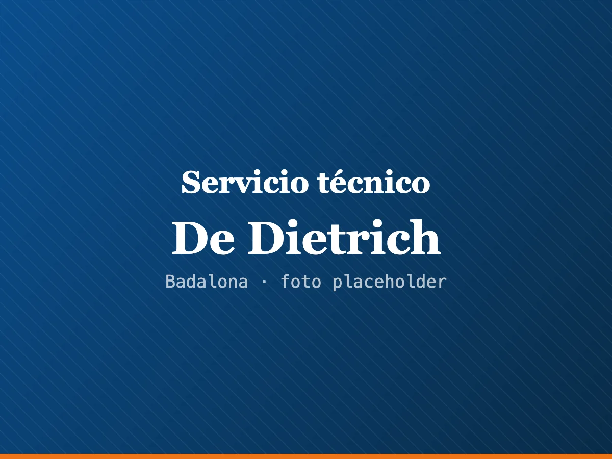 Servicio técnico De Dietrich en L'Hospitalet