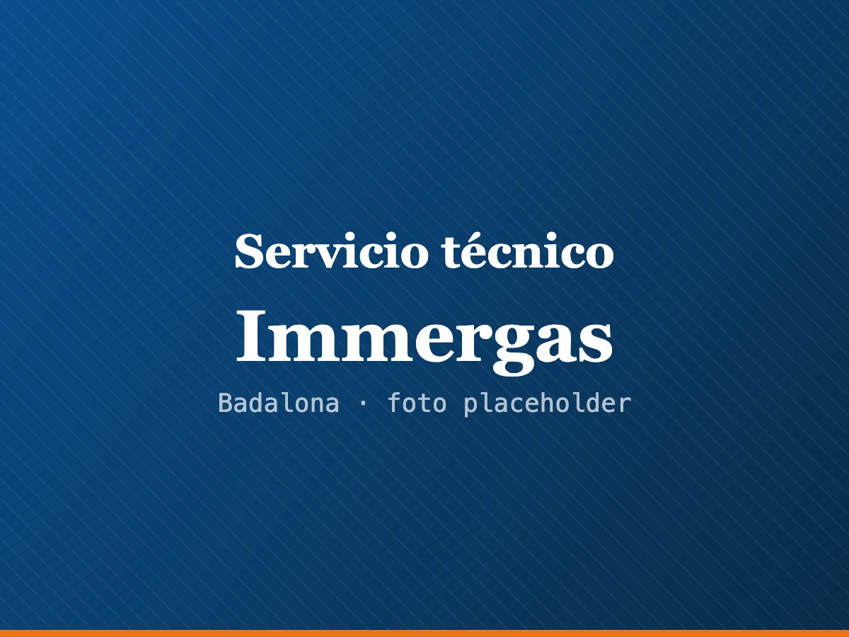 Servicio técnico de calderas Immergas en L'Hospitalet