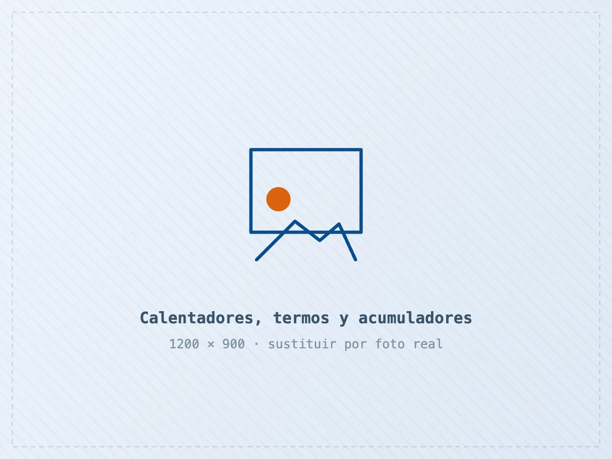 Calentador de gas y termo eléctrico instalados por Calderas Hospitalet