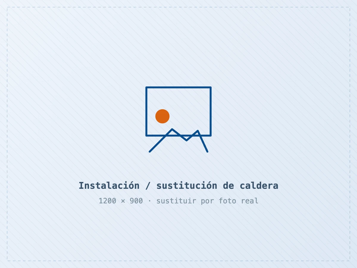 Caldera de condensación recién instalada por Calderas Hospitalet